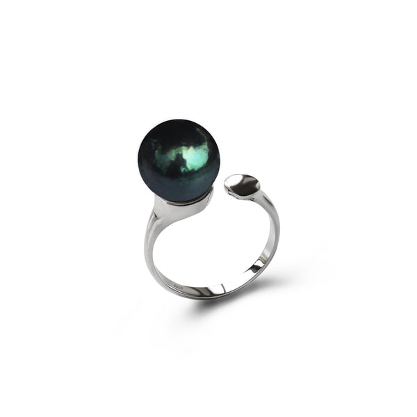 Bague  Perles de Culture d'Eau Douce Argent 925  Taille Ajustable