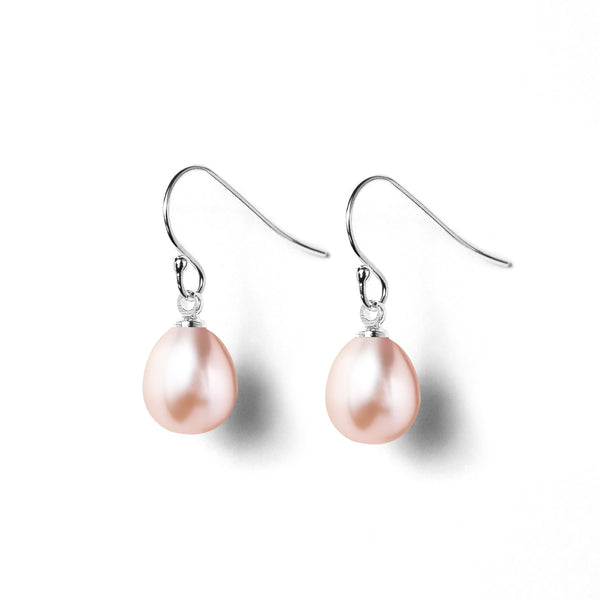Boucles d'Oreilles  Perles de Cutures d'Eau Douce Pendentif  Argent 925