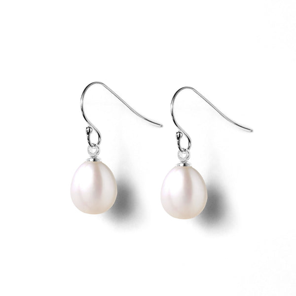 Boucles d'Oreilles  Perles de Cutures d'Eau Douce Pendentif  Argent 925