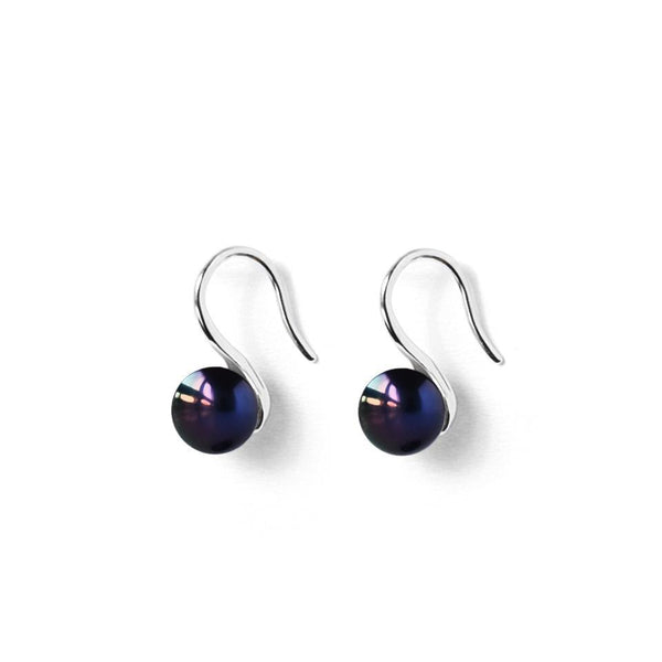 Boucles d'Oreilles  Perles de Cutures d'Eau Douce Pendentif  Argent 925