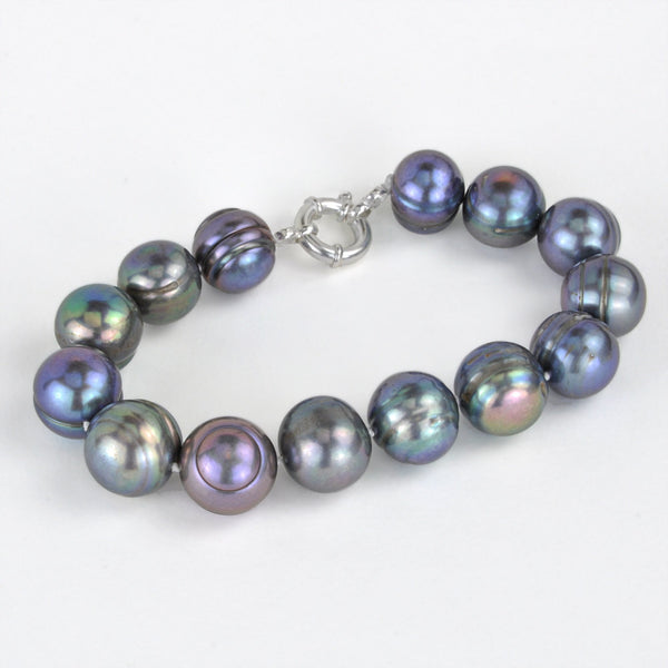 Bracelet  Perles de Cutures d'Eau Douce   Argent 925