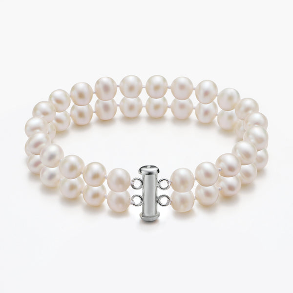 Bracelet  Perles de Cutures d'Eau Douce   Argent 925