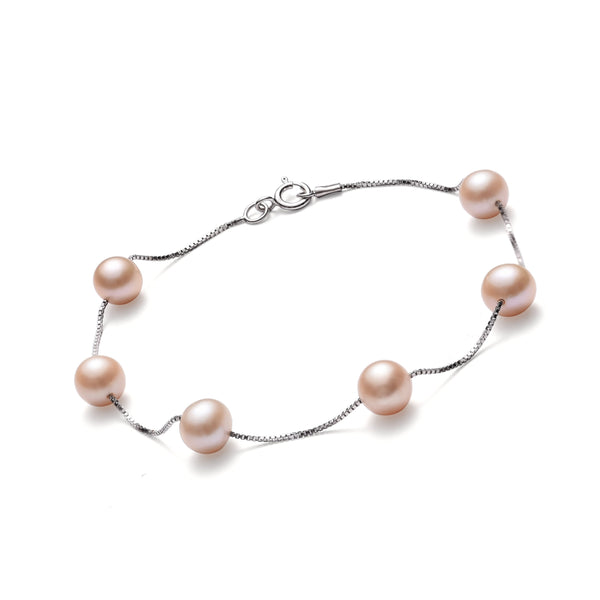 Bracelet  Perles de Cutures d'Eau Douce   Argent 925