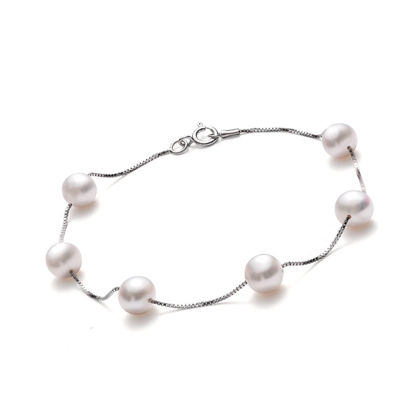 Bracelet  Perles de Cutures d'Eau Douce   Argent 925