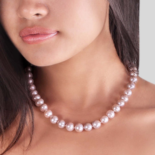 Athena Necklace - Pearls Lilas