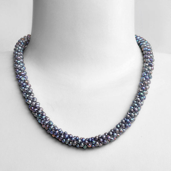 Collier 46cm Perles de Culture d'Eau Douce   Argent 925