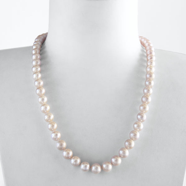 Collier 53cm Perles de Culture d'Eau Douce  Argent 925 Argent 925
