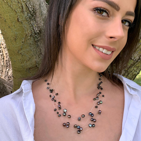 Collier Grande Constellation (7 rangs) - Nuit