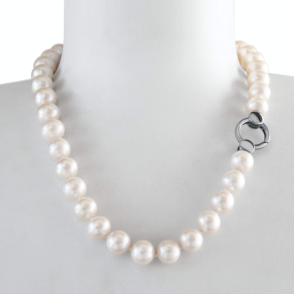 Collier 46cm Perles de Culture d'Eau Douce   Argent 925