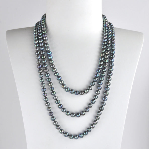 Collier / Sautoir 160cm Perles de Culture d'Eau Douce