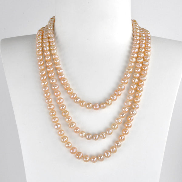 Collier / Sautoir 160cm Perles de Culture d'Eau Douce