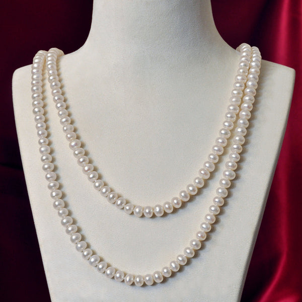 Collier / Sautoir 160cm Perles de Culture d'Eau Douce